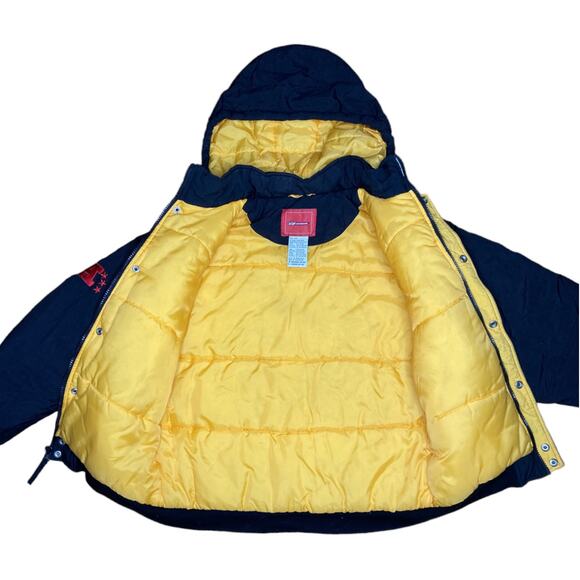 Vintage Reebok Steelers Oversized Coat with Hood Kids size Large 14 16 Nylon - Picture 4 of 7